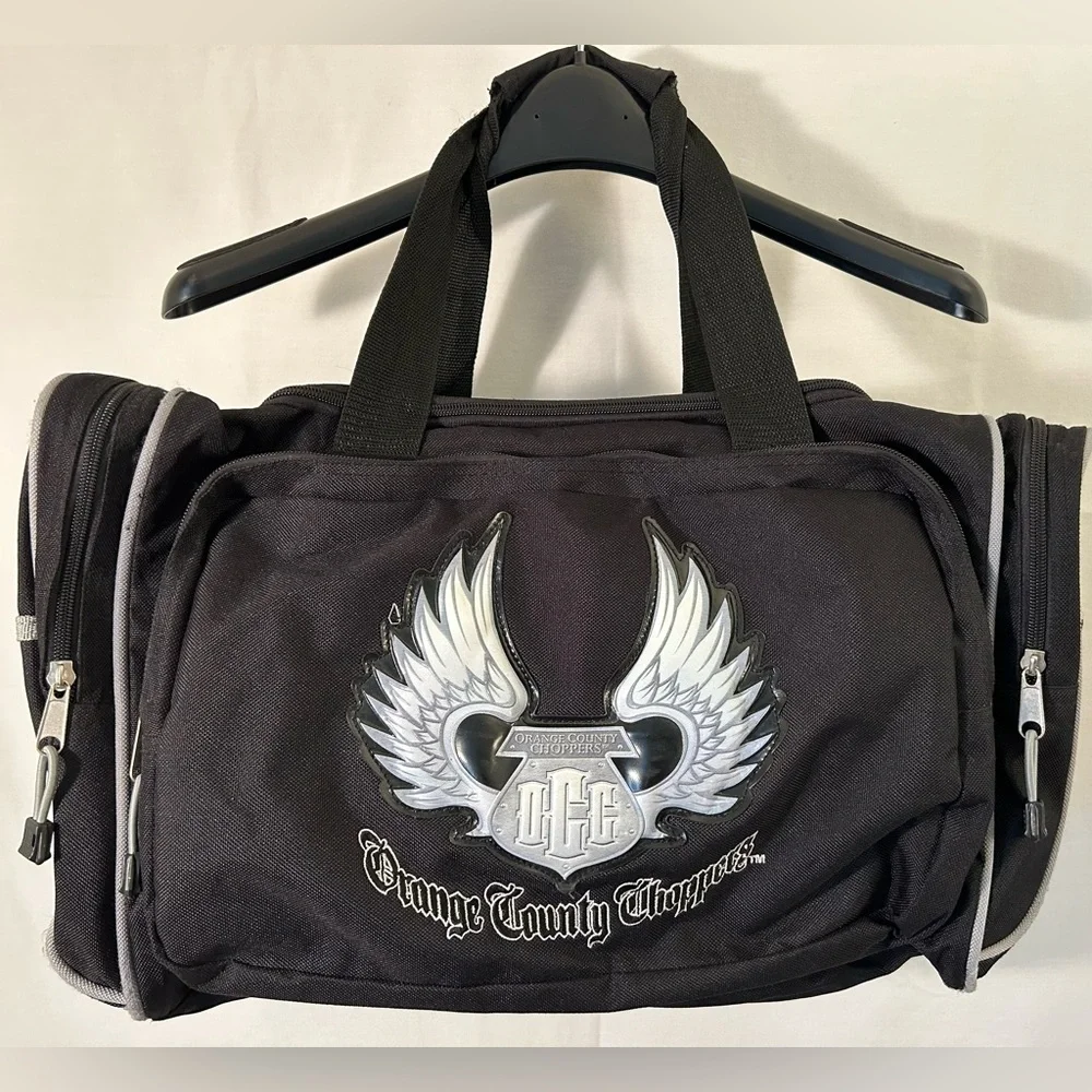 Orange County Choppers Black Nylon Duffle Bag